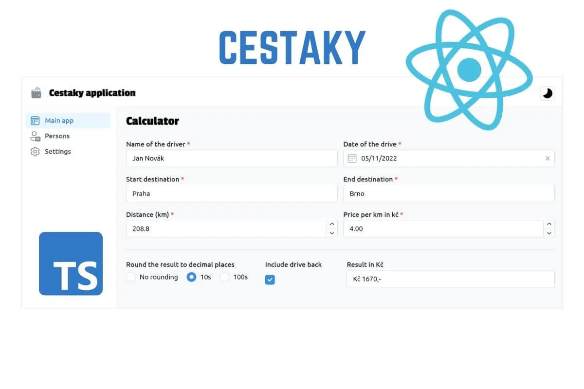 Image of application: Cesťáky